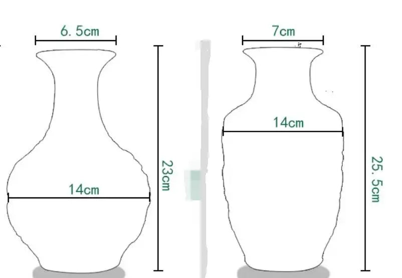 Ceramic Patterned Green Vase - Floral Fawna