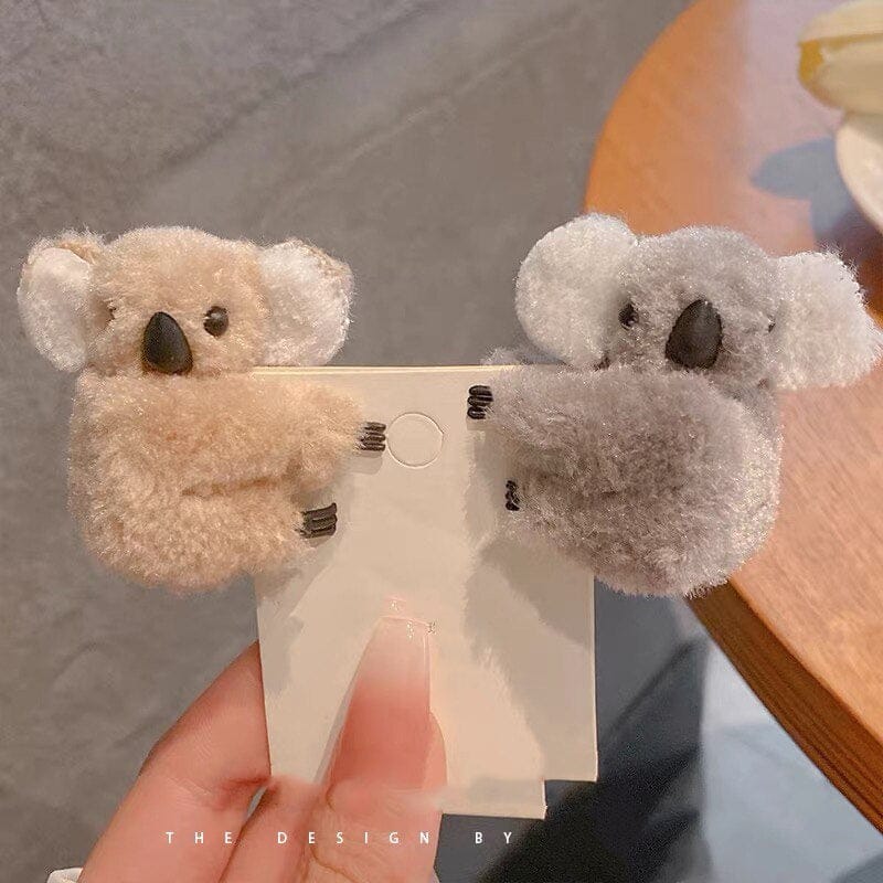 Plush Koala Hair Clip - Floral Fawna