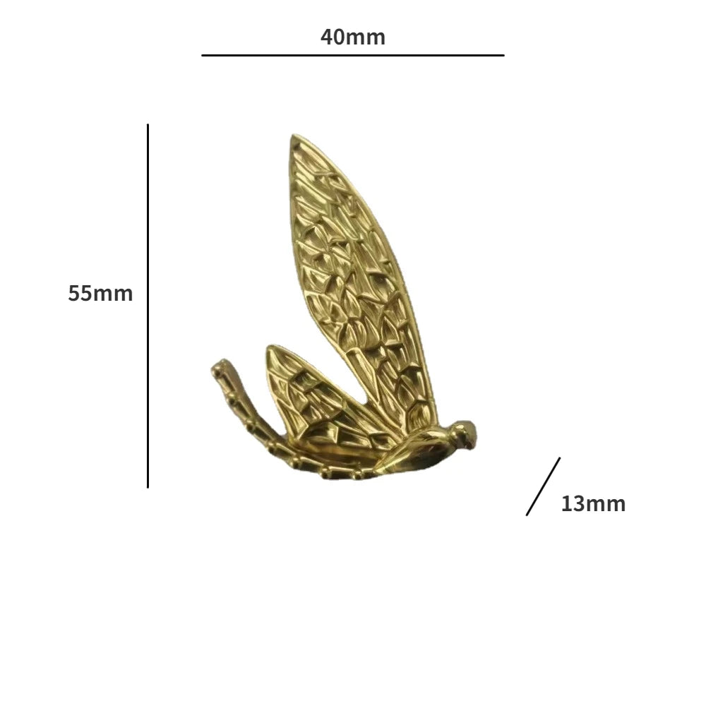 Dragonfly Brass Cabinet Handle