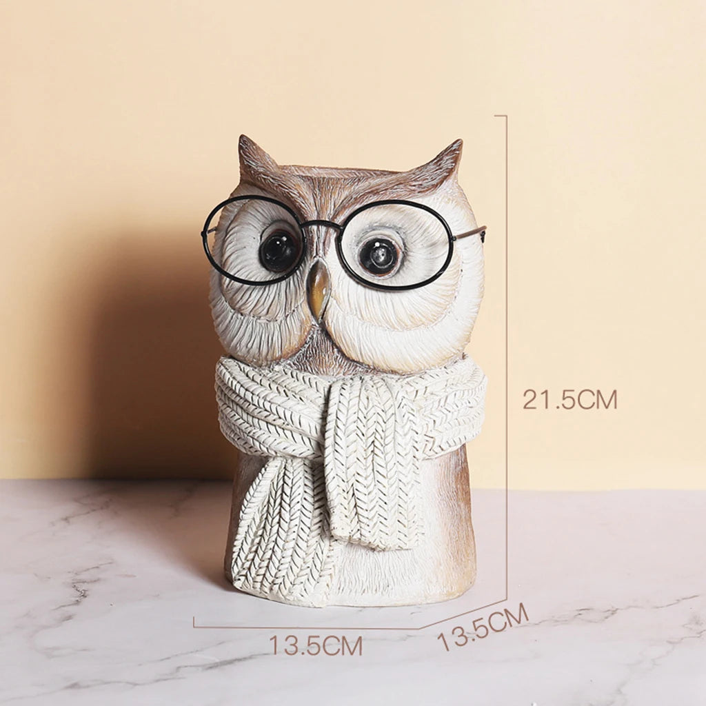 Animal Wearing Glasses Plant Pot - Floral Fawna