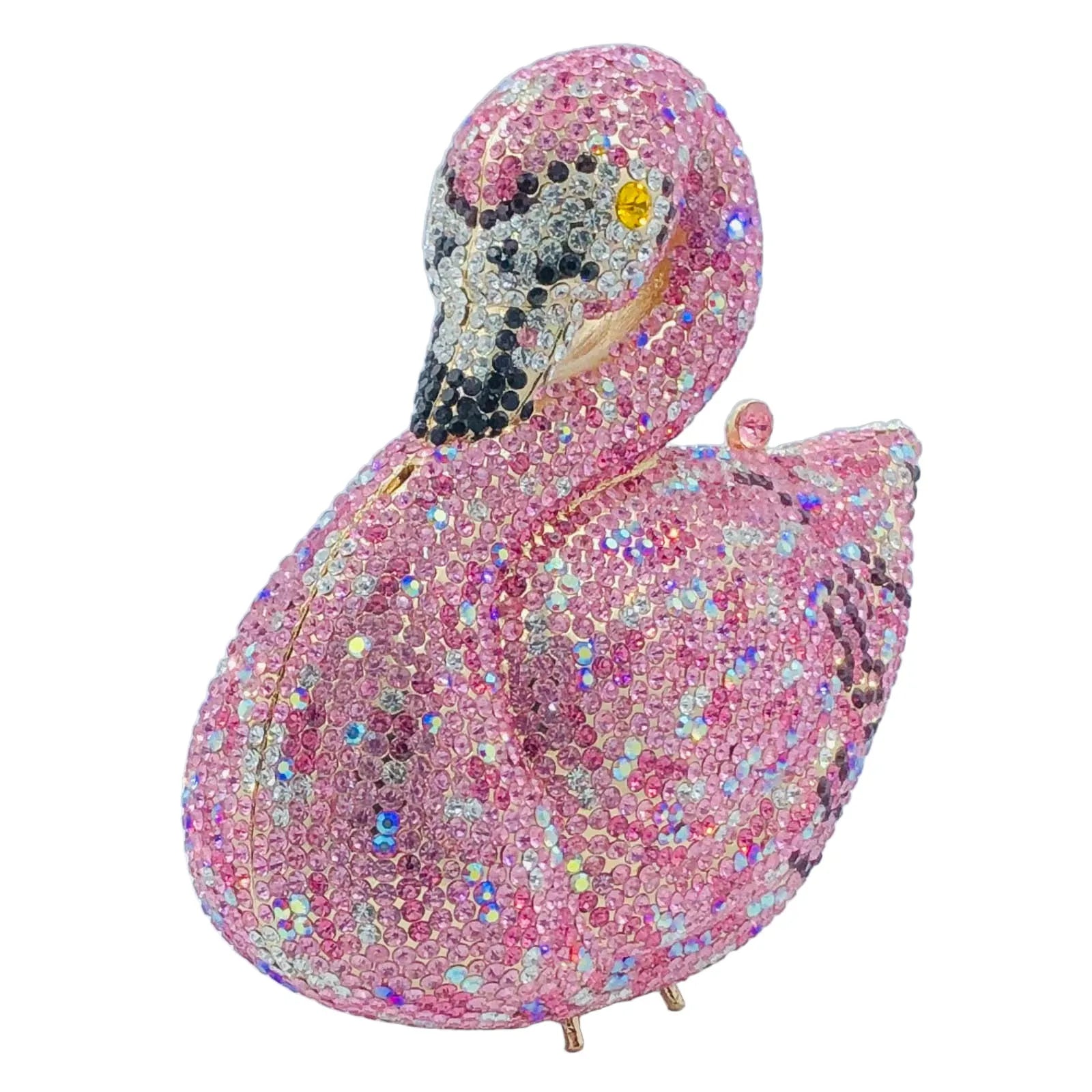 Flamingo Crystal Clutch - Floral Fawna