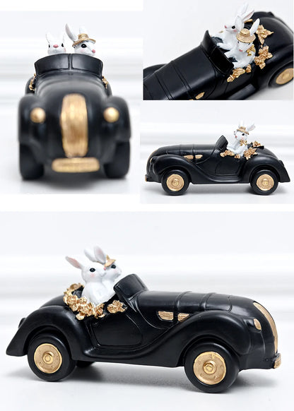 Royal Rabbit Family Figurines - Floral Fawna