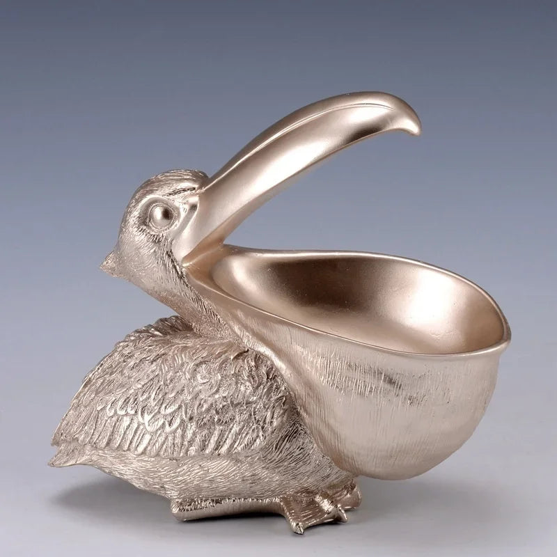 Pelican Storage Sculpture - Floral Fawna