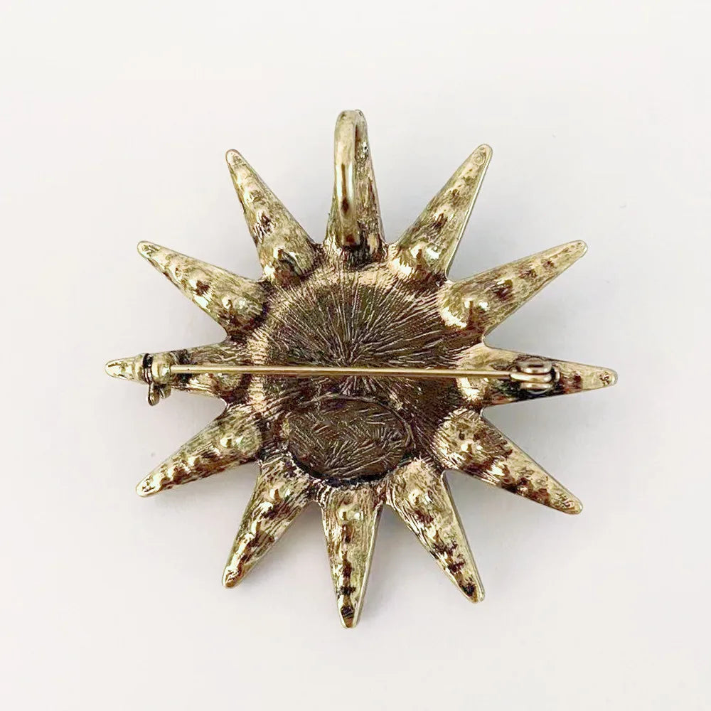 Holographic Sun Goddess Brooch - Floral Fawna