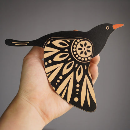 Wooden Bird Wall Art Set