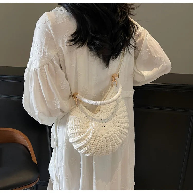 Crochet Conch Bag - Floral Fawna