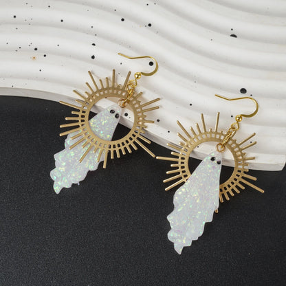 Ghost Sun Earrings - Floral Fawna