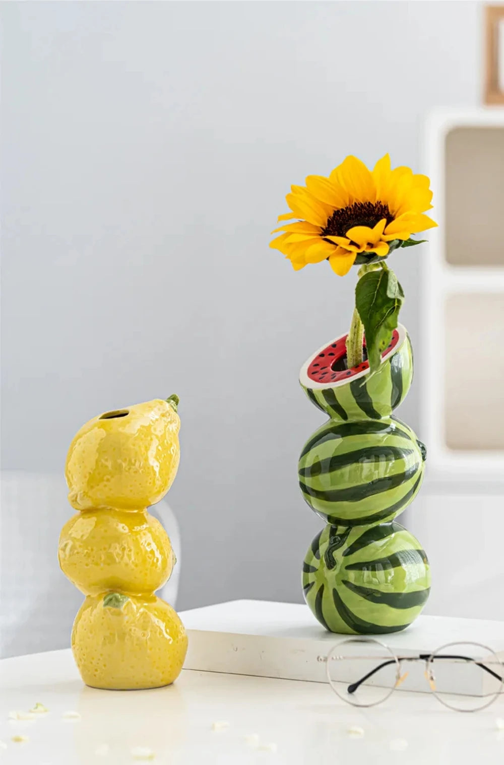 Ceramic Fruits Vase - Floral Fawna
