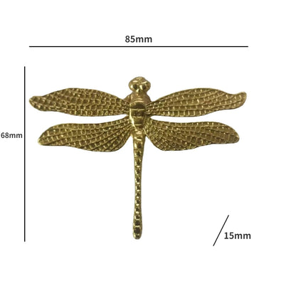 Dragonfly Brass Cabinet Handle
