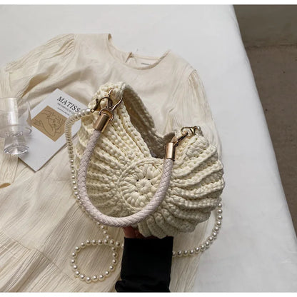 Crochet Conch Bag - Floral Fawna