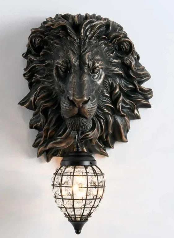 Lion Crystal Wall Light - Floral Fawna