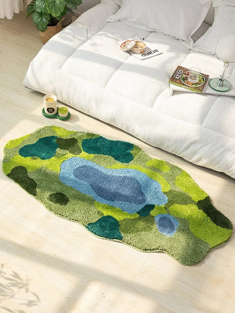 Abstract Landscape Rug - Floral Fawna