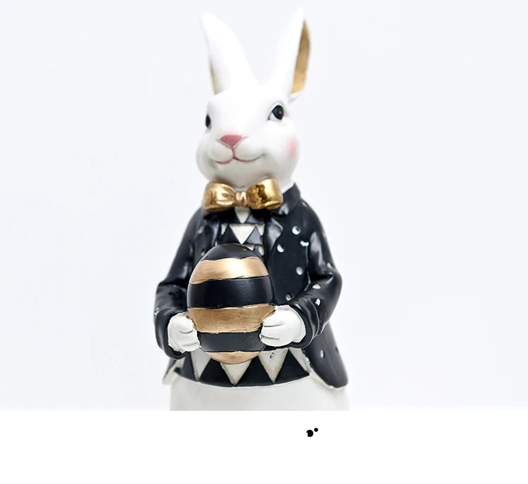 Royal Rabbit Family Figurines - Floral Fawna
