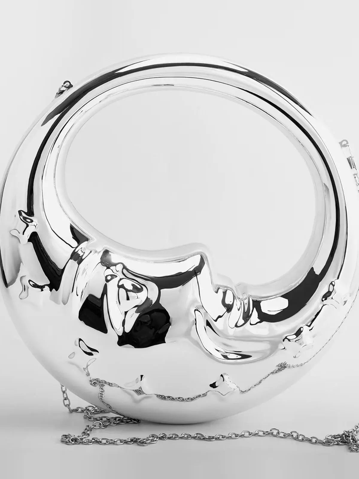 Crescent Moon Clutch Bag - Floral Fawna