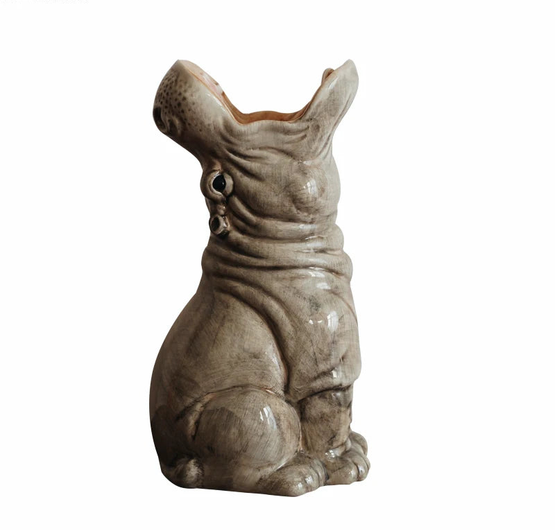 Hippopotamus Ceramic Vase