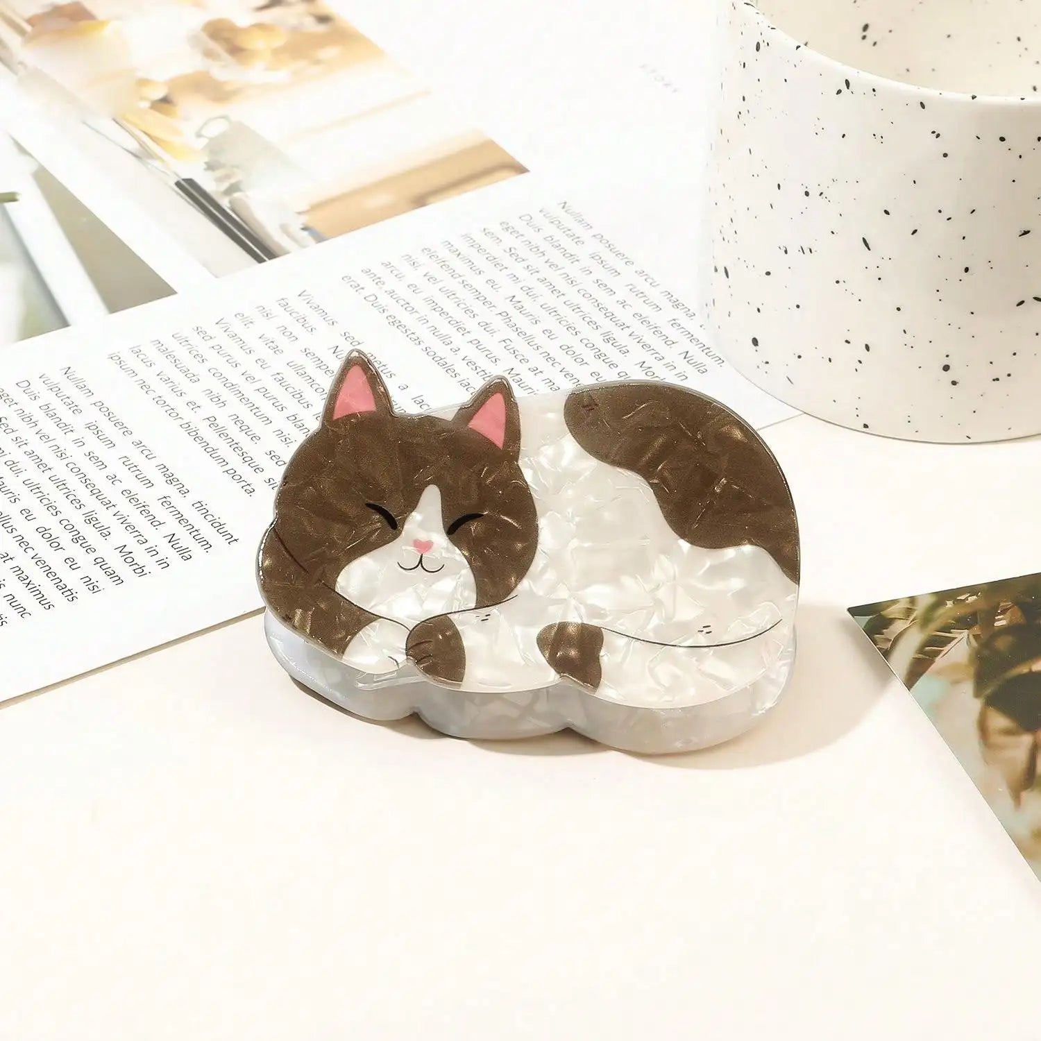 Cat Hair Claw Clips - Floral Fawna