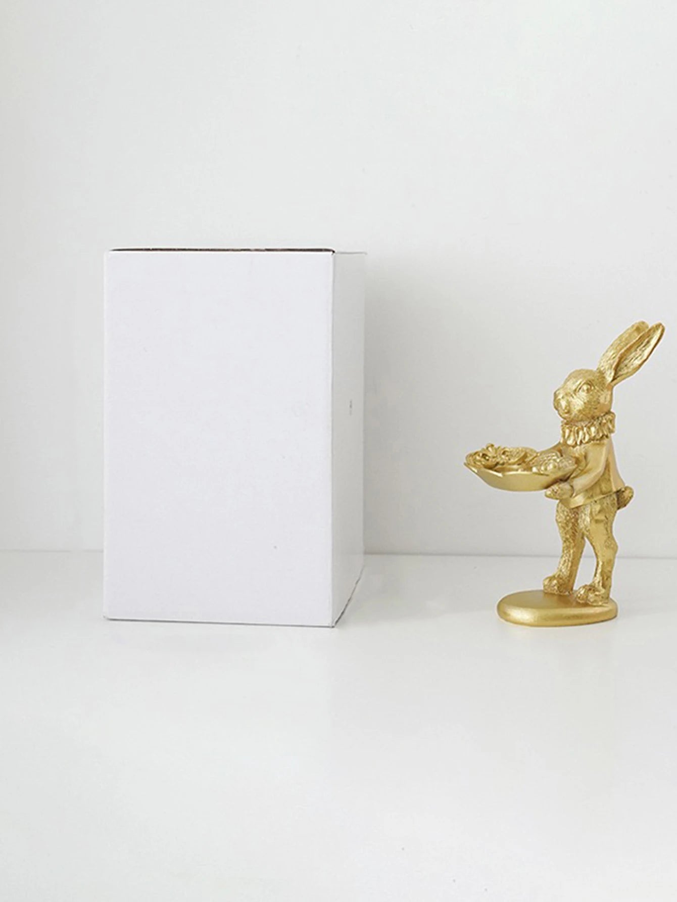 Gold Rabbit Trinket Dish - Floral Fawna