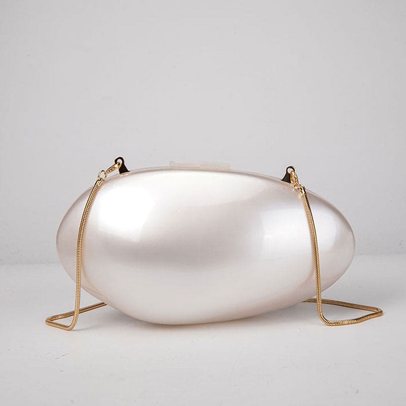 Pearl Acrylic Clutch - Floral Fawna