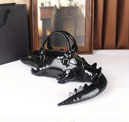 3D Alligator Crossbody Bag - Floral Fawna