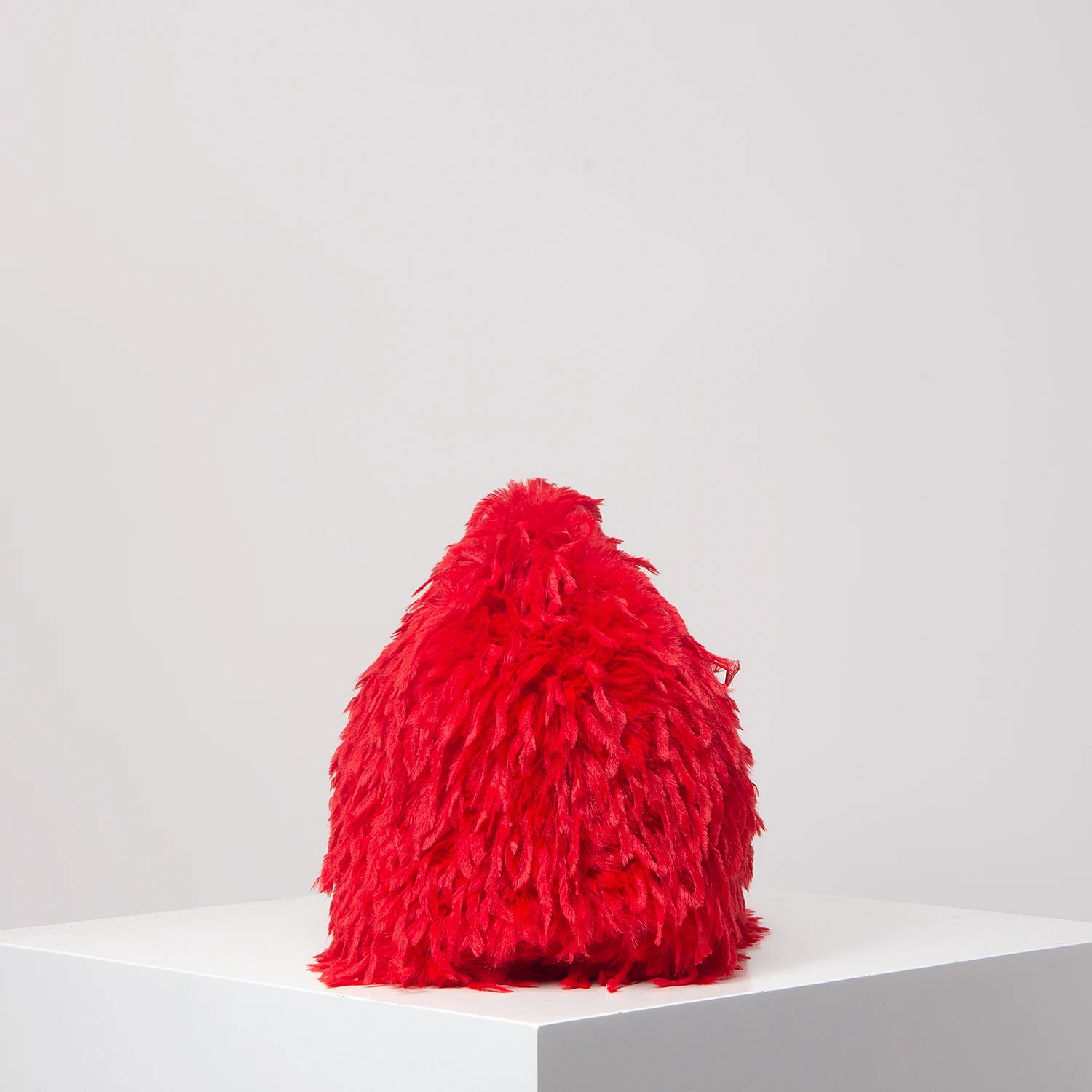 Oversized Faux Feather Clutch Bag - Floral Fawna