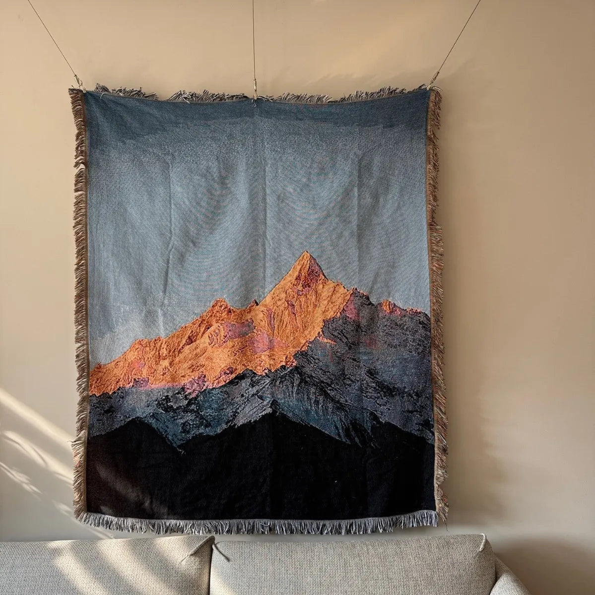 Winter Landscape Tapestry Throw