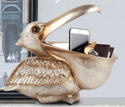 Pelican Storage Sculpture - Floral Fawna