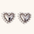 Heart & Pearl Earrings - Floral Fawna