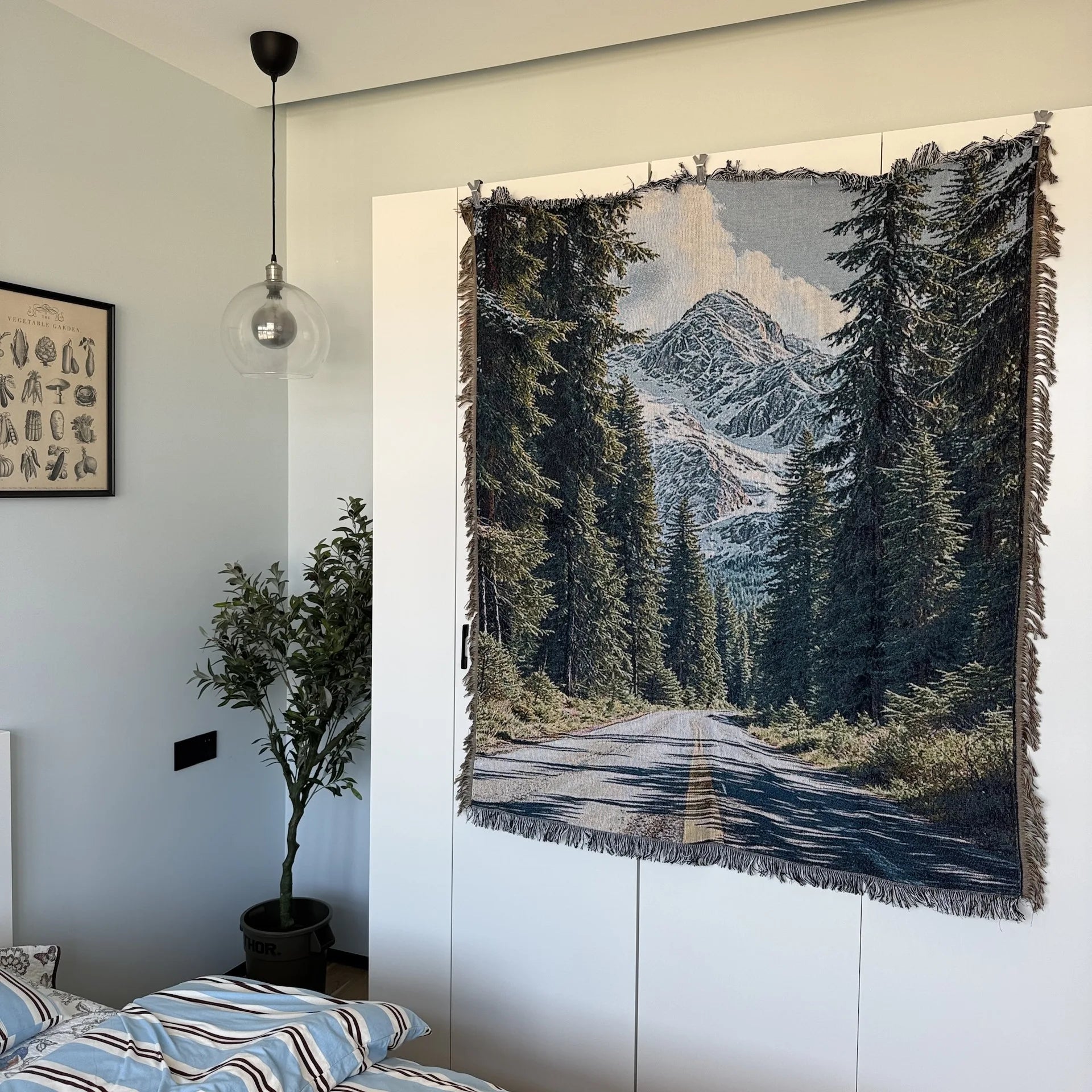 Winter Landscape Tapestry Throw