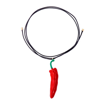 Chilli Pepper Necklace - Floral Fawna