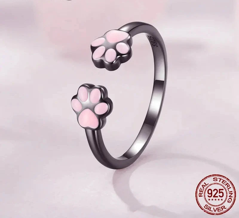 Sterling Silver Cat Paw Ring