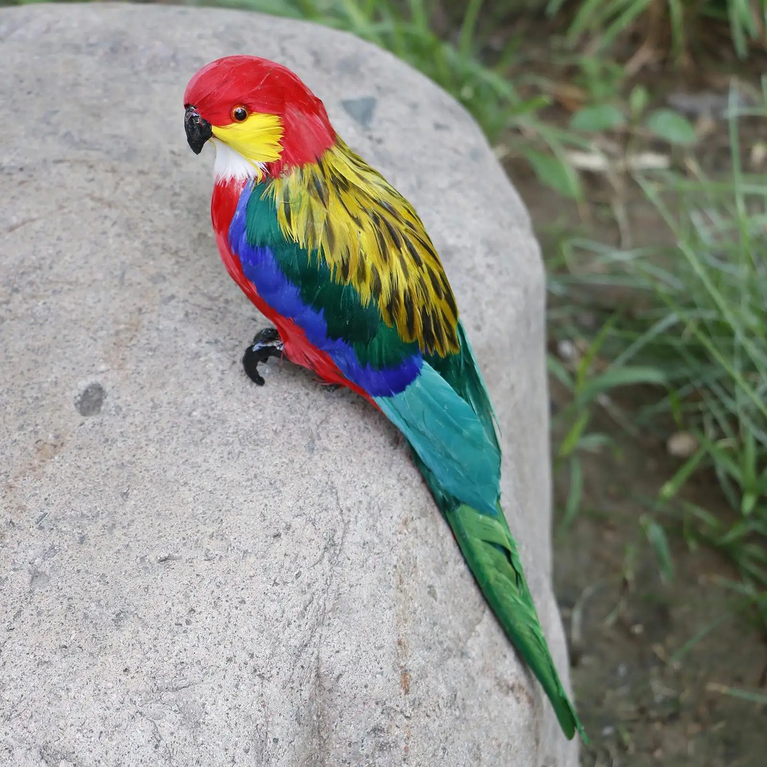 Realistic Macaw Sculpture - Floral Fawna