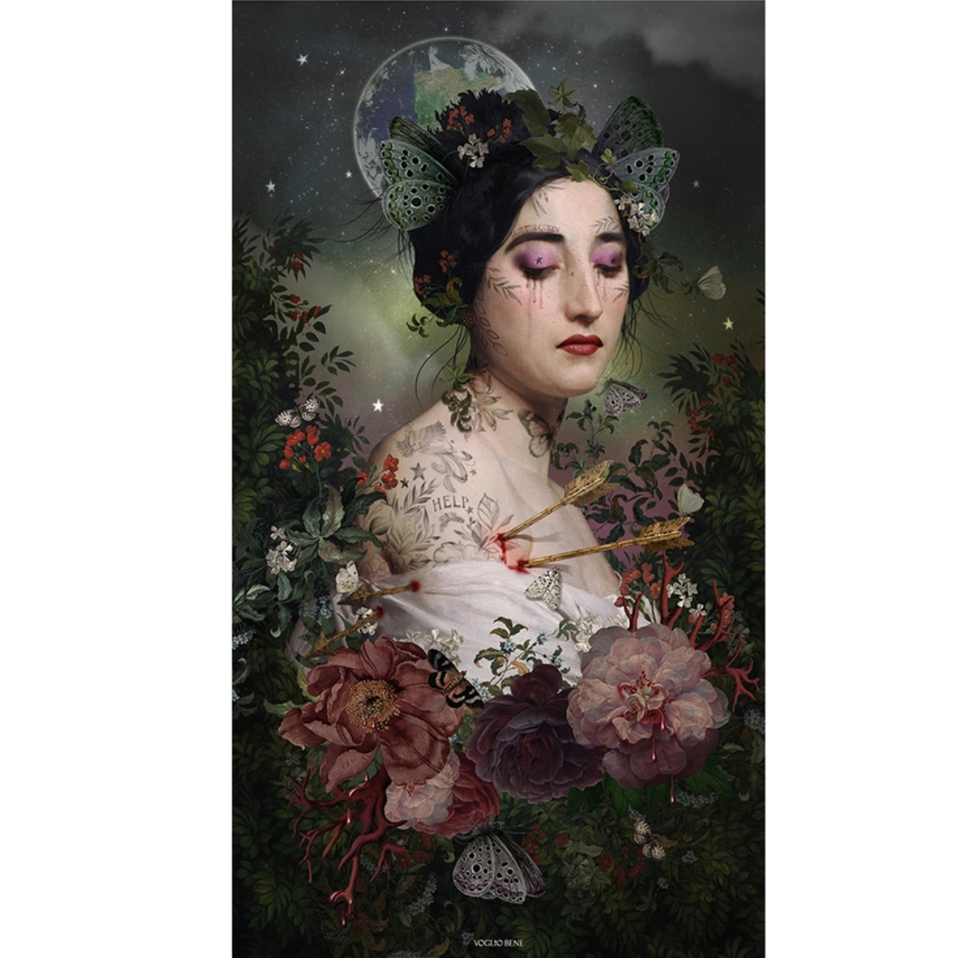 Velvet Gaia Goddess Wall Hanging - Floral Fawna