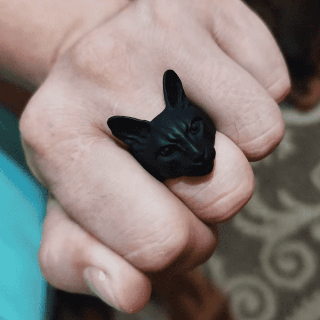 Black Cat Ring - Floral Fawna
