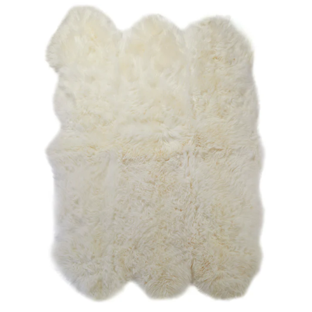 New Zealand Sheepskin Rug - Floral Fawna