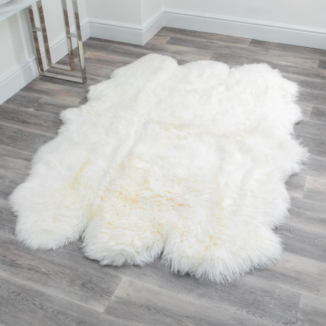 New Zealand Sheepskin Rug - Floral Fawna
