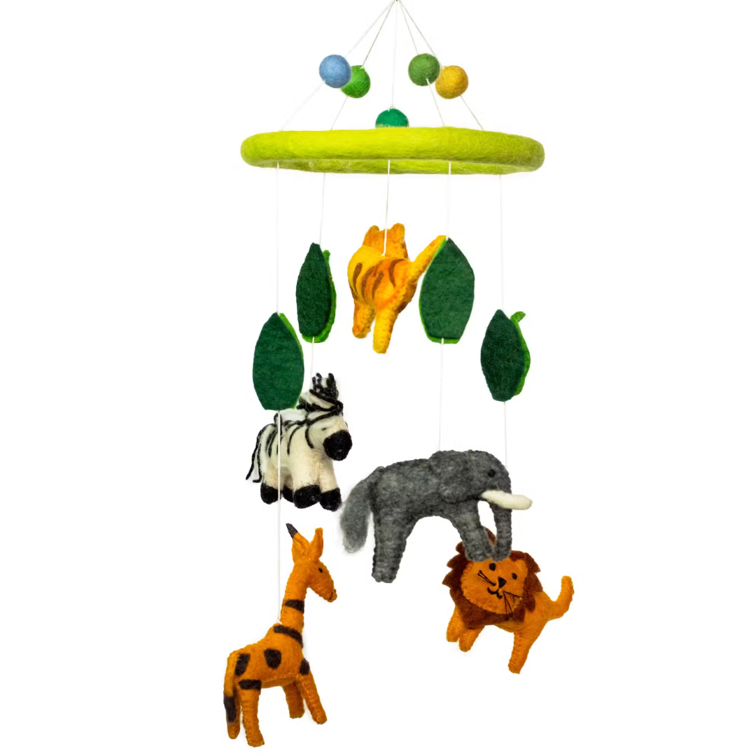 Felt Baby Mobile - Floral Fawna