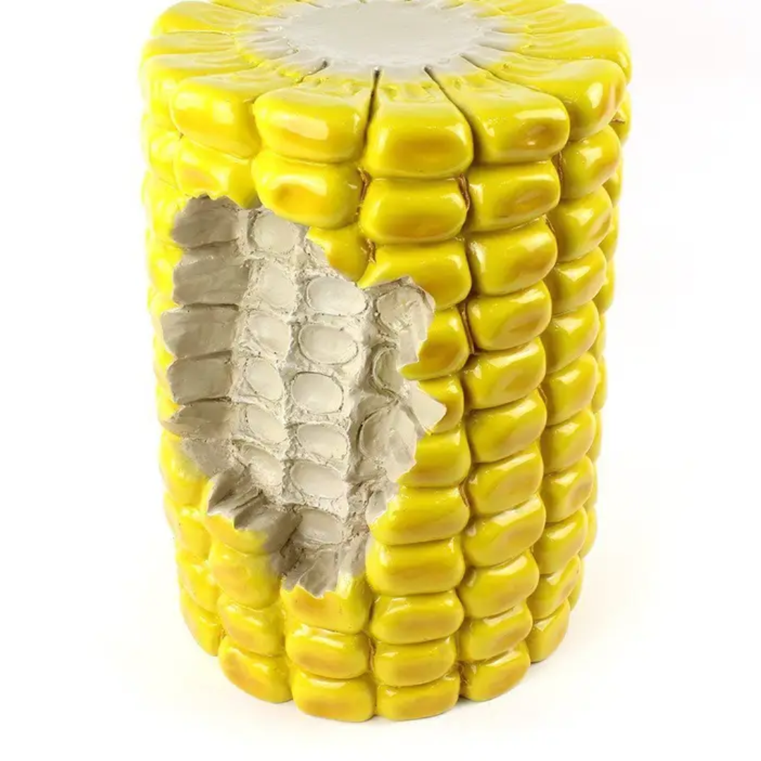 Food Resin Stool - Floral Fawna