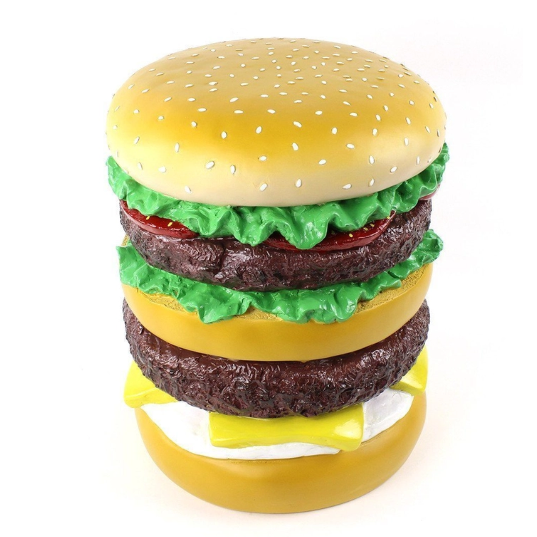 Food Resin Stool - Floral Fawna