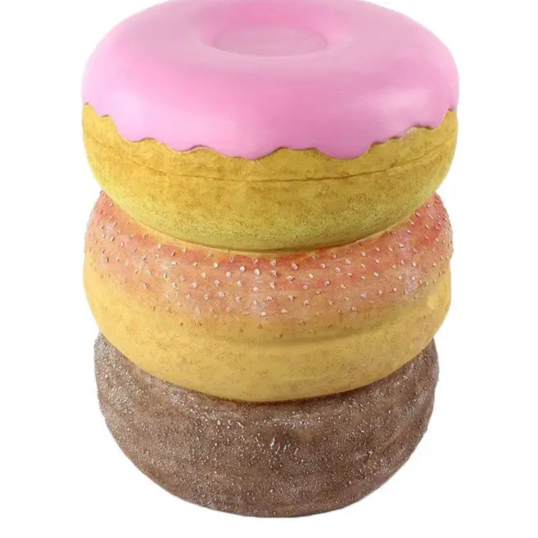 Food Resin Stool - Floral Fawna