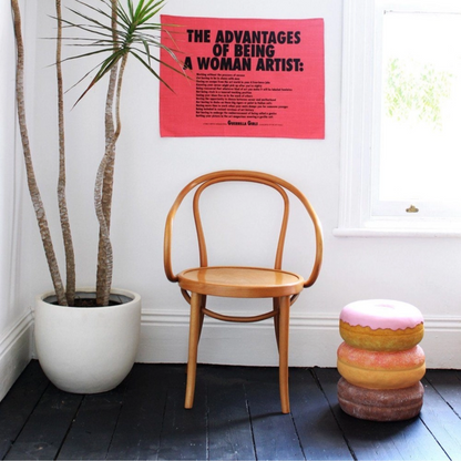 Food Resin Stool - Floral Fawna