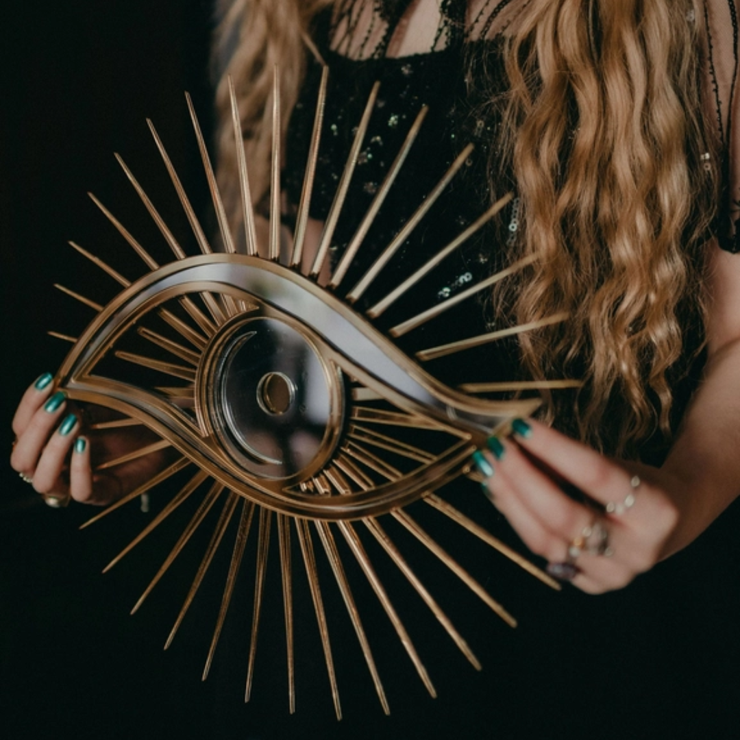 All Seeing Eye Mirror - Floral Fawna