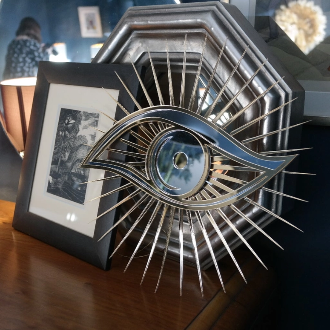All Seeing Eye Mirror - Floral Fawna