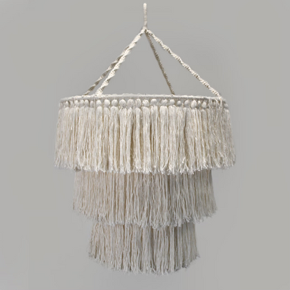 Natural Macrame Chandelier - Floral Fawna