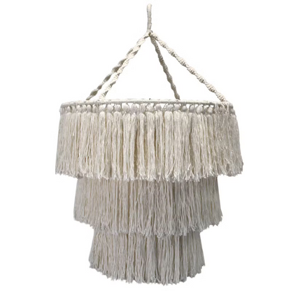Natural Macrame Chandelier - Floral Fawna