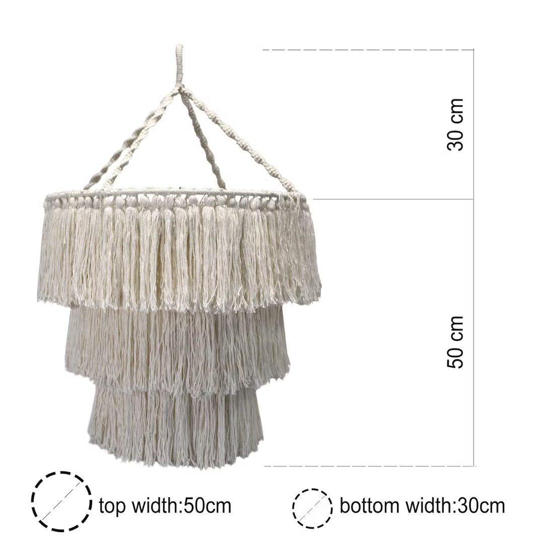 Natural Macrame Chandelier - Floral Fawna