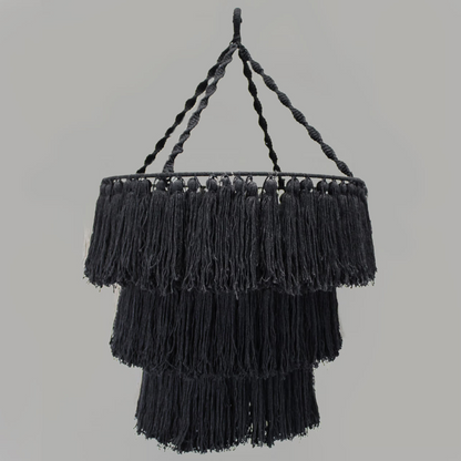 Natural Macrame Chandelier - Floral Fawna