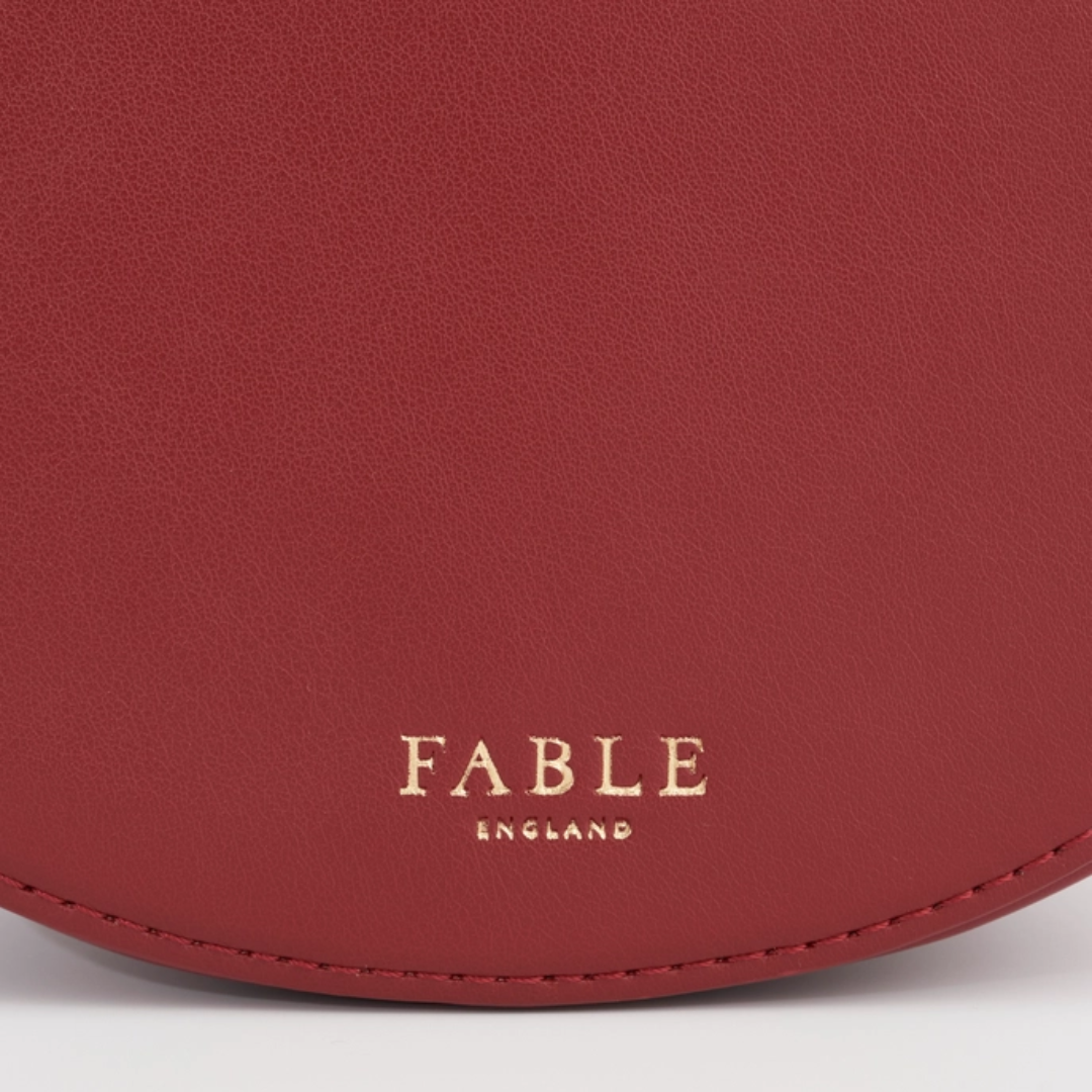 Running Bunny Burgundy Saddle Purse