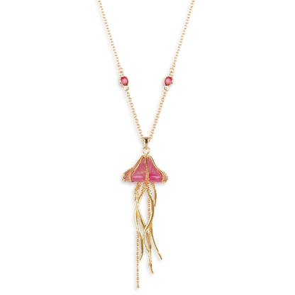 Pink Jellyfish Necklace