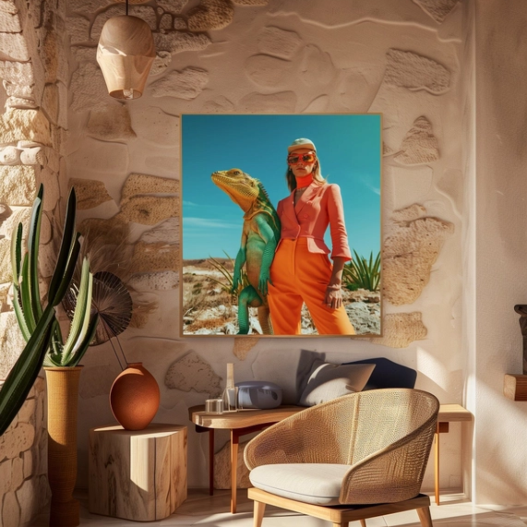 Mediterranean Monitor Lizard Wall Art