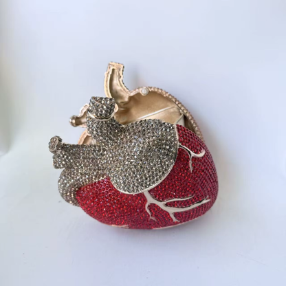 Crystal Anatomical Heart Bag